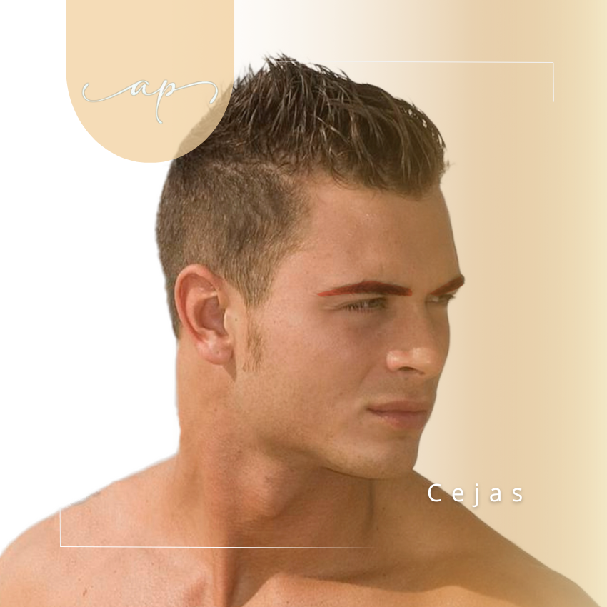 Delineado cejas hombre