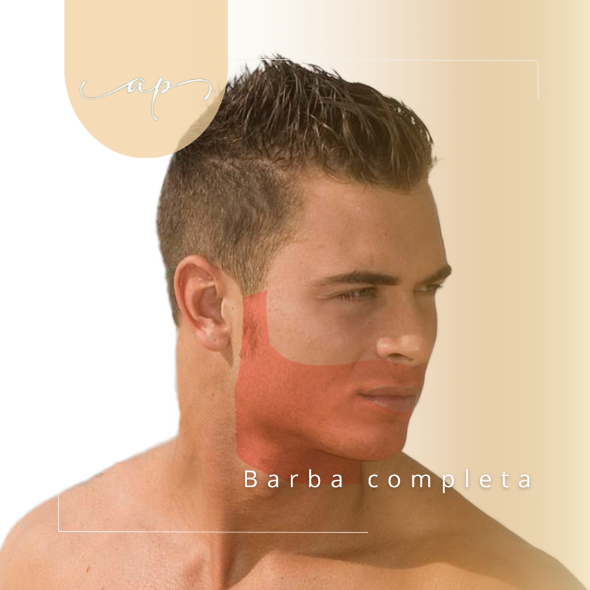 Barba completa hombre