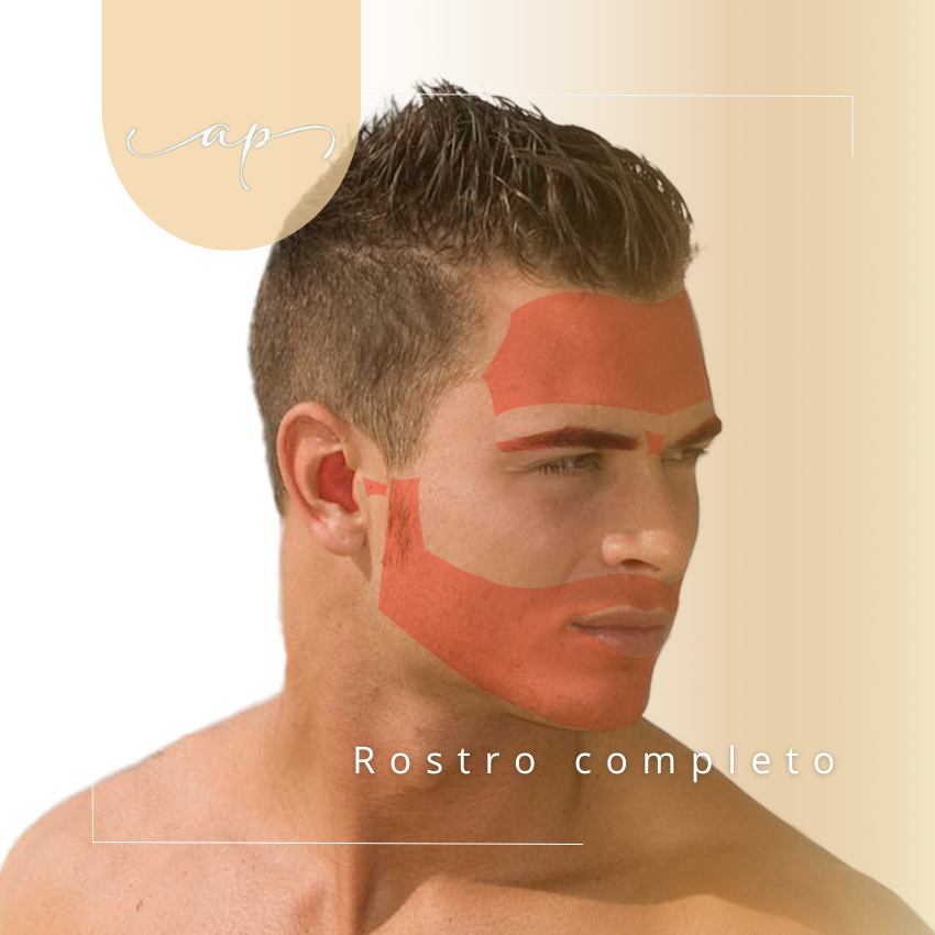 Rostro completo hombre