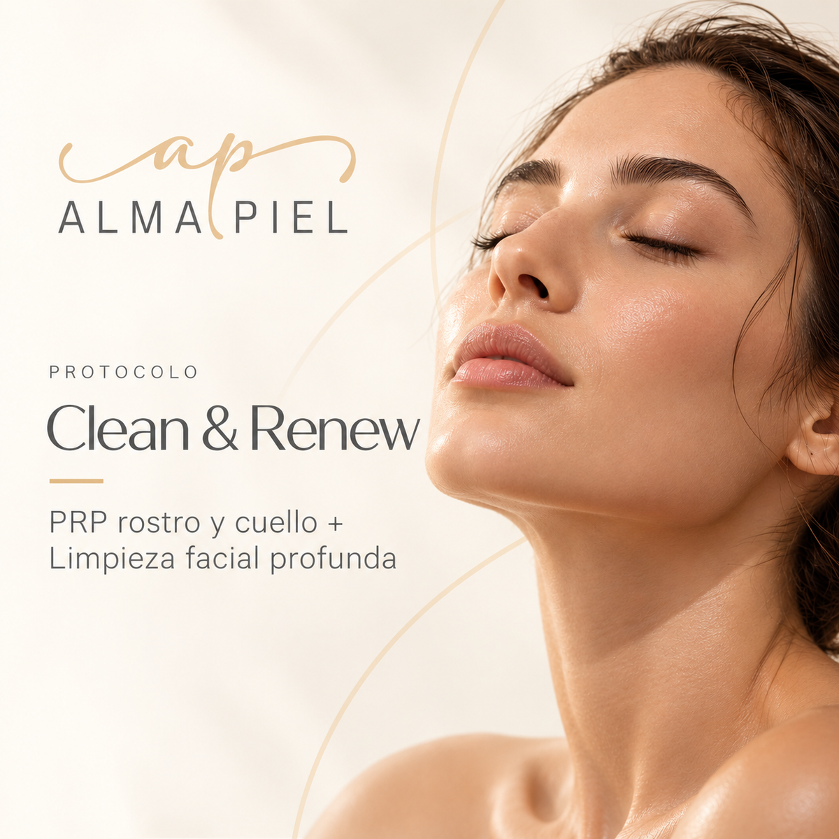 Clean & Renew: PRP rostro y cuello + Limpieza facial profunda